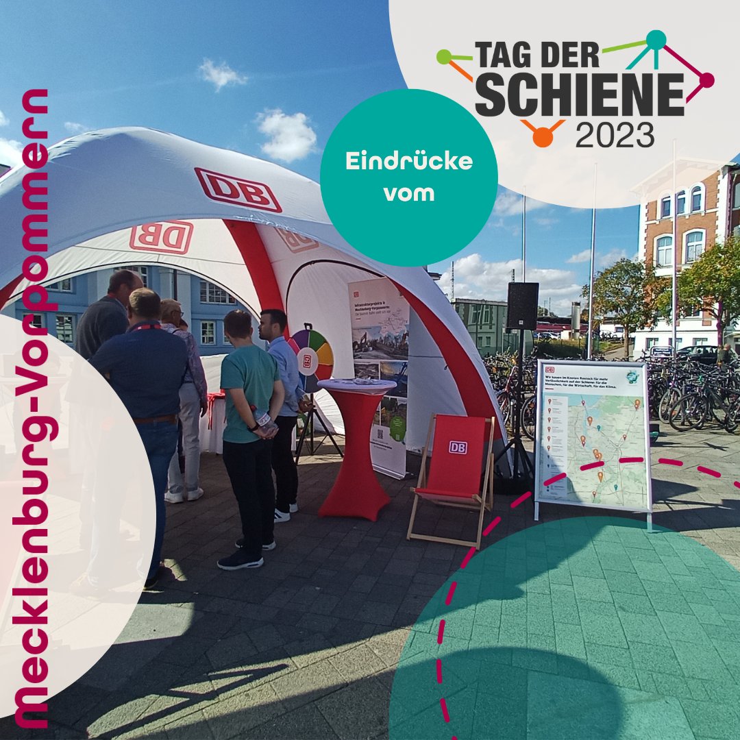 Der #TagderSchiene ist im vollen Gange! Am Rostocker Hauptbahnhof gibt es zum Beispiel spannende Infos zu Bauprojekten und Jobs in der Bahnbranche.

Mehr Infos und alle Veranstaltungen: tag-der-schiene.de