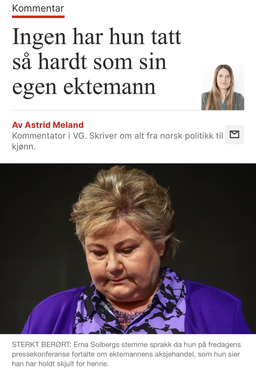 Ikke ei overskrift jeg trengte i innspurten til helga.