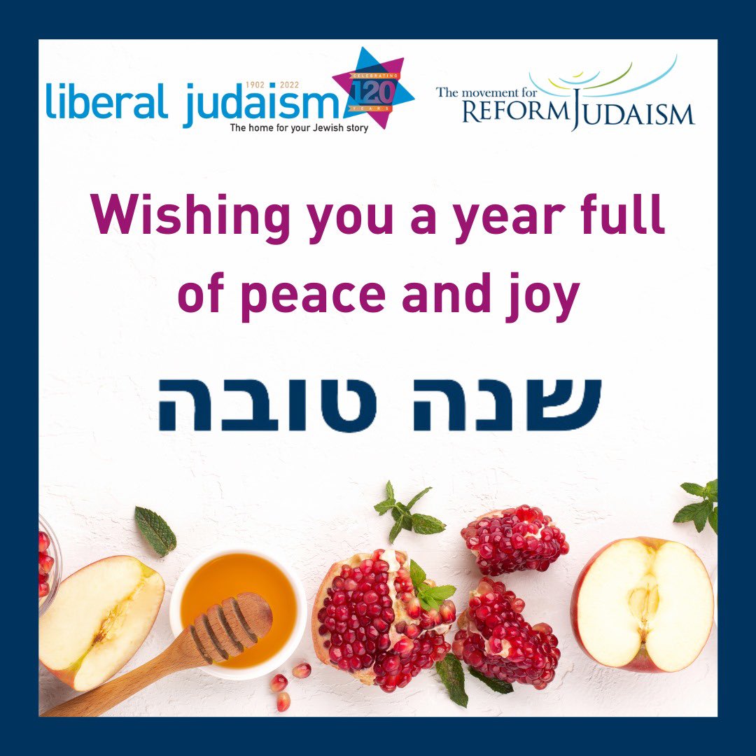 Happy New Year from all of us at Liberal Judaism and @ReformMovement.

With your continued input, support and commitment, 5784 will be a year in which we build together an exciting future for Progressive Judaism in the UK.

#RoshHashanah | #ProgressiveJudaism