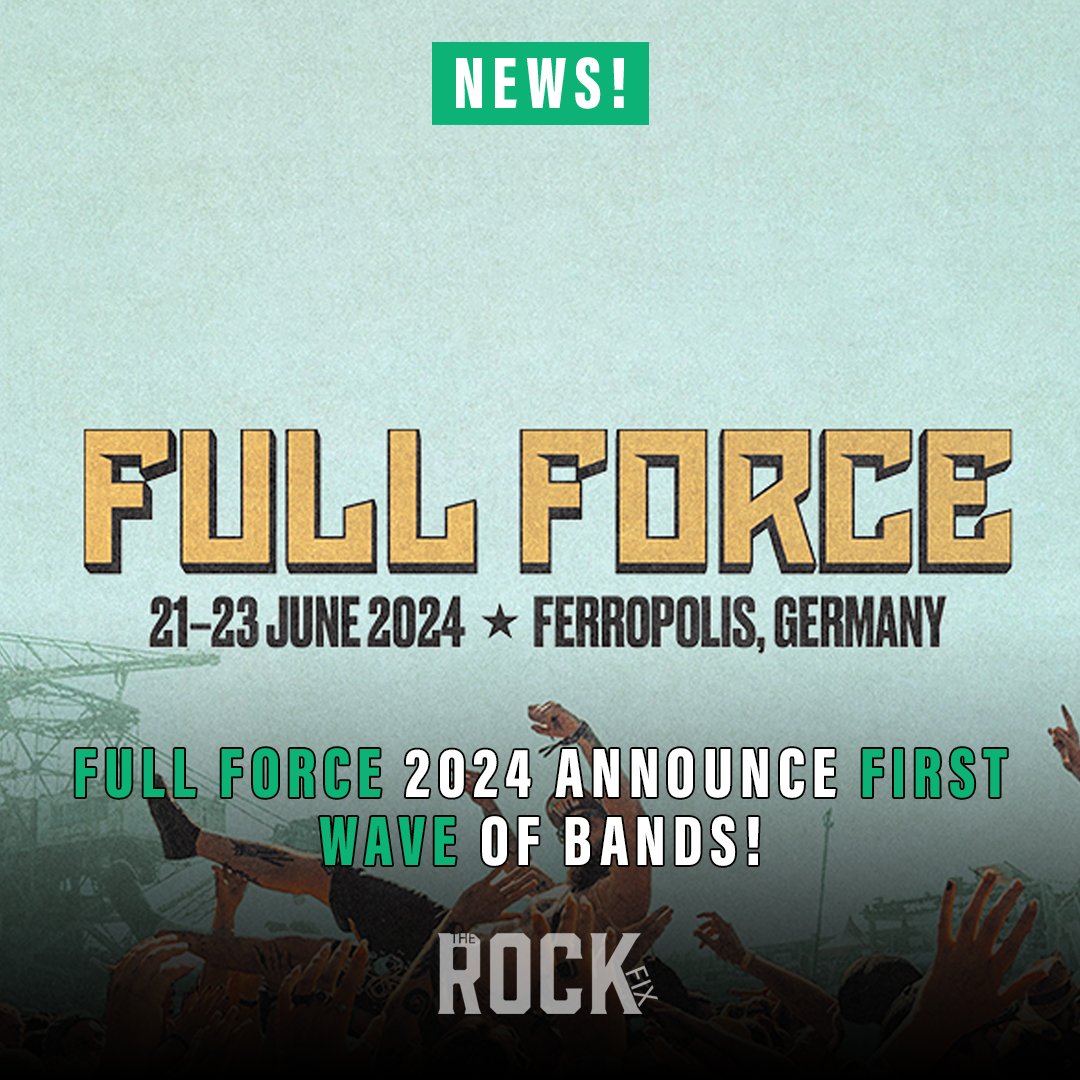 Full Force Festival Announce First Wave Of Bands For 2024, Read More Below.

therockfix.com/news/full-forc…

#FullForceFestival #Metal #HeavyMetal #GermanFestival #Germany #MetalMusic #Music #FullForceHolidays #RockAndMetal #News #FestivalNews #MusicNews #FullForce2024