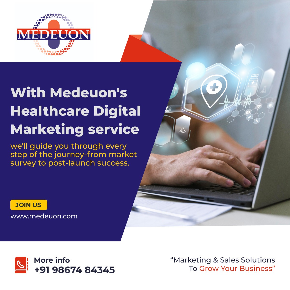 Medeuon's tweet photo. Across the entire healthcare industry, Pharmaceutical, Medical Devices, Diagnostics, and healthcare startups from market surveys to post-launch. https://t.co/Ck2P69Njkd