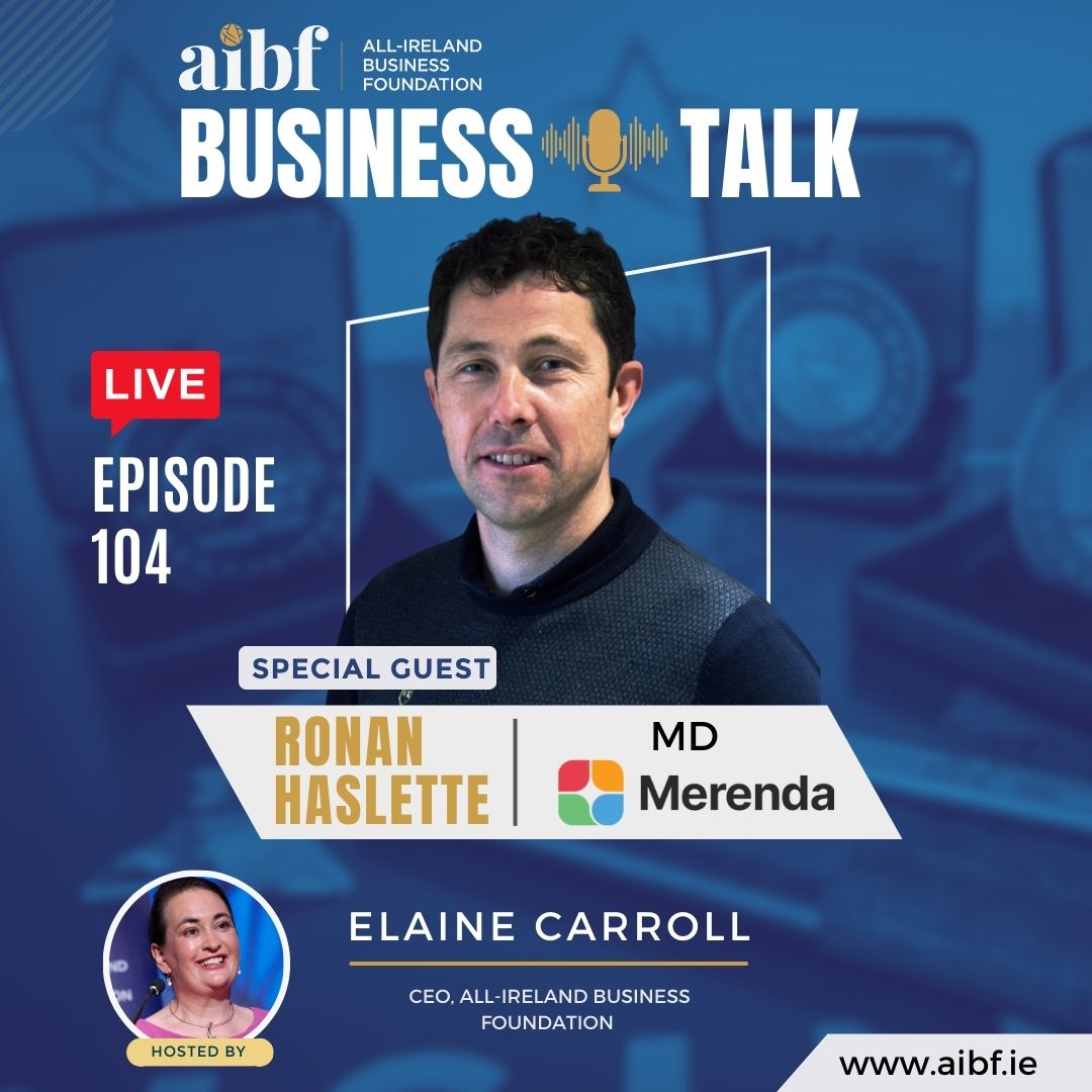 Join us on this weeks AIBF Business Talk podcast for a remarkable journey with Ronan Haslette, MD of Merenda. Discover how this family business from North Leitrim since four decades, services customers in 12+ countries with excellence.

Listen now: surl.li/ldjgp

#AIBF