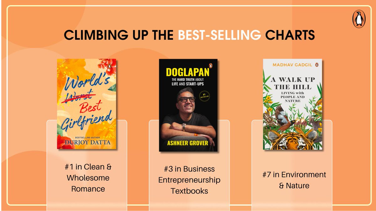 Penguin India (@penguinindia) on Twitter photo We're back with our bestsellers list! Which ones do you plan on picking up? 📚
<a href="/AuthorAkshat/">Akshat Gupta</a> <a href="/adicrazy/">Aditi Mathur Kumar</a> <a href="/shashankmanibjp/">Shashank Mani</a> <a href="/bhagwanUCLA/">Bhagwan Chowdhry</a> <a href="/AishaFSarwari/">Aisha Sarwari</a> <a href="/_arjunmohan_/">Arjun Mohan</a> <a href="/HarryPaul/">Harry Paul</a> <a href="/RossReck/">Ross Reck</a> <a href="/durjoydatta/">Durjoy Datta</a> <a href="/Ashneer_Grover/">Ashneer Grover</a>
amzn.to/3Md9gzb We're back with our bestsellers list! Which ones do you plan on picking up? 📚
<a href="/AuthorAkshat/">Akshat Gupta</a> <a href="/adicrazy/">Aditi Mathur Kumar</a> <a href="/shashankmanibjp/">Shashank Mani</a> <a href="/bhagwanUCLA/">Bhagwan Chowdhry</a> <a href="/AishaFSarwari/">Aisha Sarwari</a> <a href="/_arjunmohan_/">Arjun Mohan</a> <a href="/HarryPaul/">Harry Paul</a> <a href="/RossReck/">Ross Reck</a> <a href="/durjoydatta/">Durjoy Datta</a> <a href="/Ashneer_Grover/">Ashneer Grover</a>
amzn.to/3Md9gzb