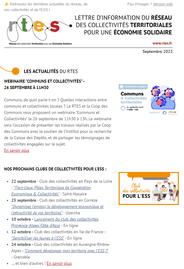 📬Le RTES vient de sortir sa #newsletter de rentrée ! Au programme :
🔸le webinaire "#Communs &amp; #Collterr"
🔸5 clubs régionaux des CT pour l'ESS
🔸les dernières actus de nos adhérents

🔎newsletter.turbine.coop/t/r-e-ttkuthly…

Pour recevoir notre newsletter, c'est ici 👉rtes.fr/inscription-a-…