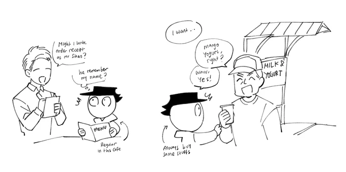 i always fascinated when ppl who works in food service do this... how can u still remember 