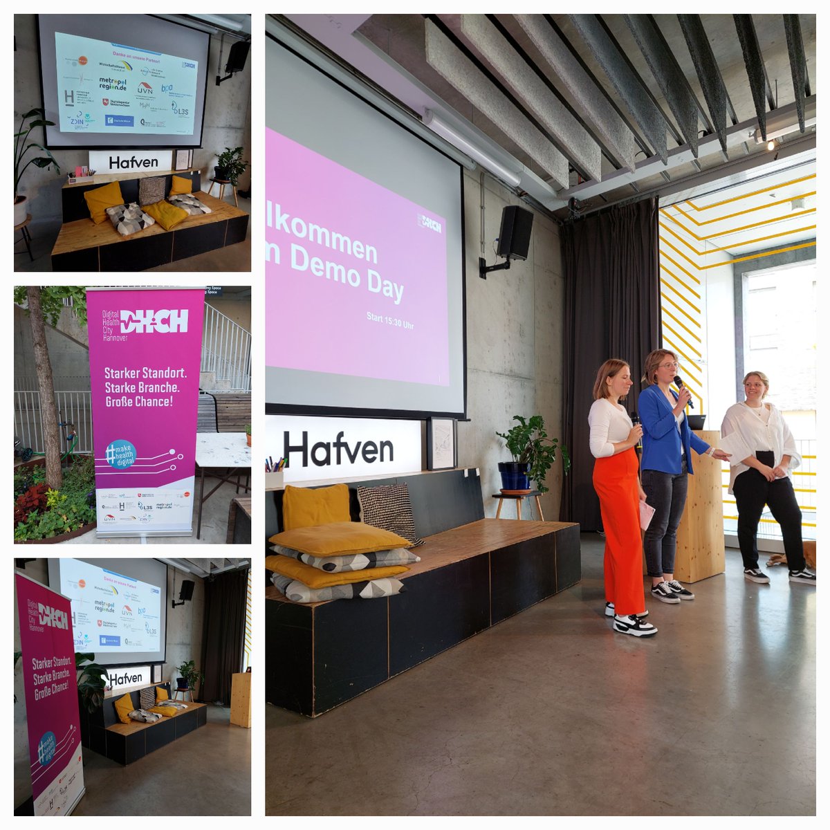 TKinNI's tweet photo. Gestern war #FutureHealthLab Demo Day💡in Hannover. Hier geht es darum neue Lösungen für den Gesundheitsmarkt zu gestalten. Bei den Pitches der Innovator:innen stand unser Kollege Raphael Koßmann als Jurymitglied mit Rat und Tat zur Seite.
@hannoverimpuls @Metropolregion_ https://t.co/yzYwhpTszX