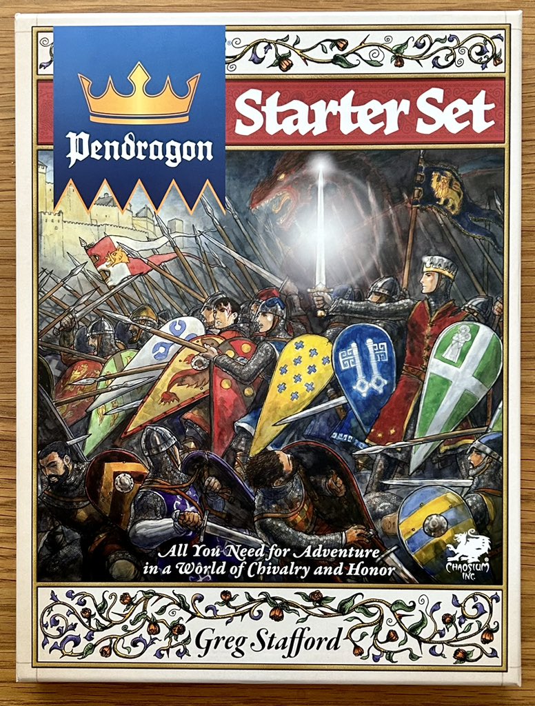 New (sort of) RPG day! I haven’t played in Pendragon in about 30 years, really looking forward to getting stuck in.