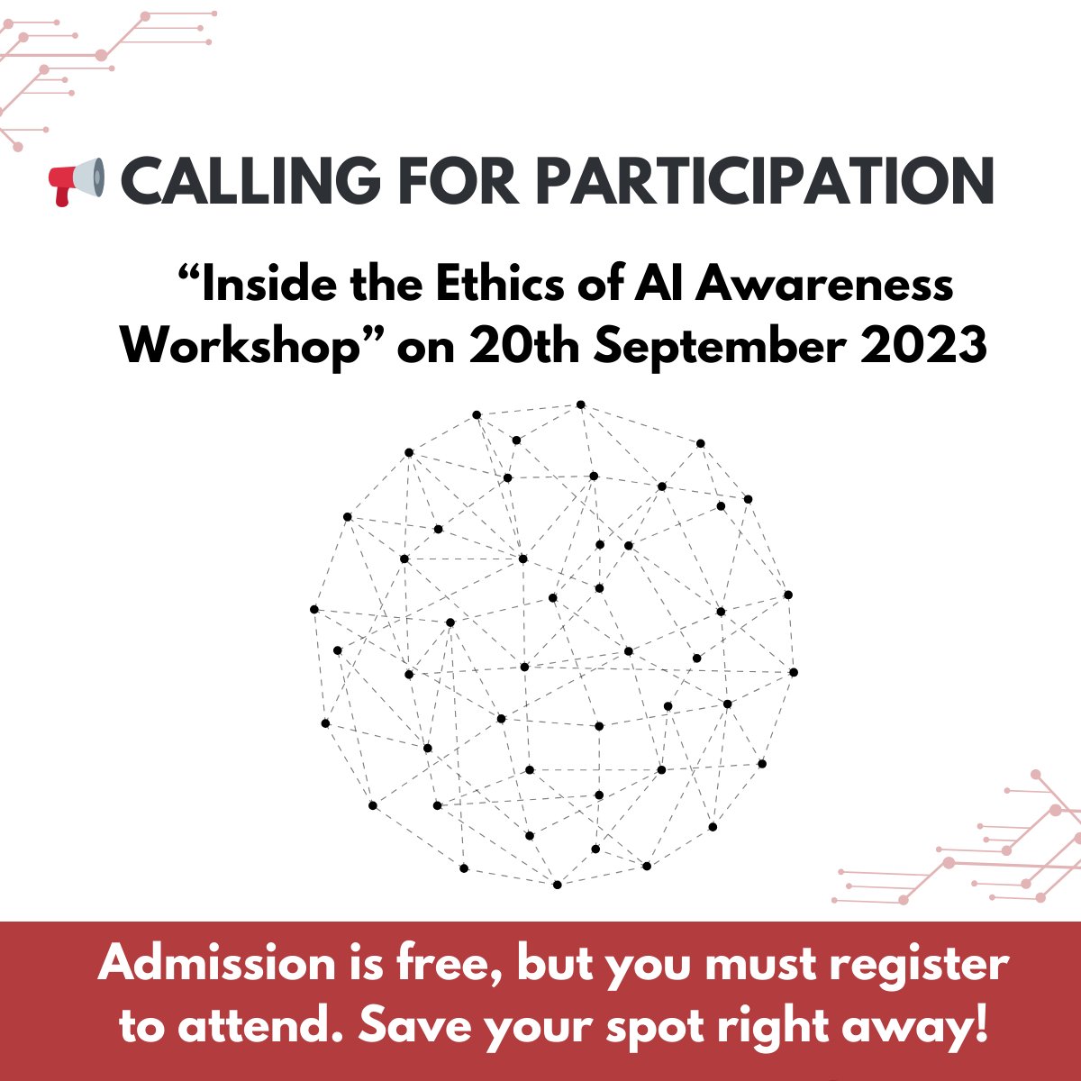 Calling for Participation: Inside the Ethics of #AI Awareness Workshop” on 20th September 2023. Explore AI Awareness research beyond human-level consciousness &amp; engage with experts like Alan Winfield &amp; Gabriels. Free admission, register now: forms.gle/kZ6y5psRaRFB6h…