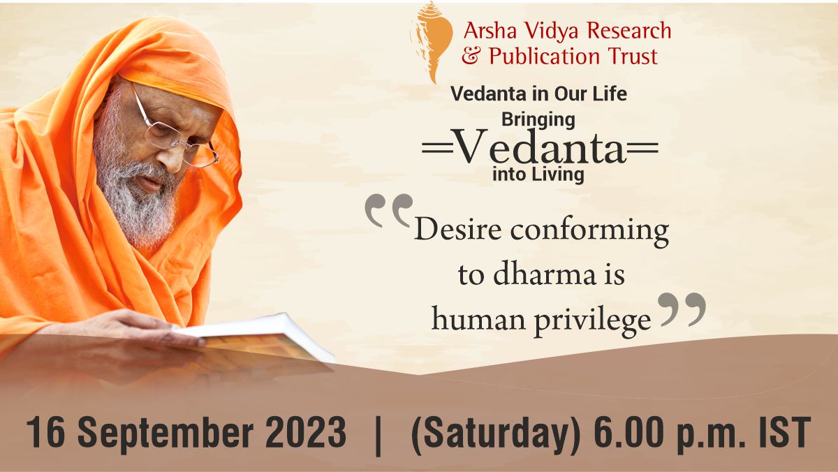 avrandpt's tweet photo. The Vedanta in Our Life series is hosted on Saturdays (6 to 6.30 p.m. IST) https://t.co/escaWcljCF   Swamiji’s writings, discourses and talks are available in physical and digital formats at https://t.co/CQs29hf49Z https://t.co/gi4bKuxJp1