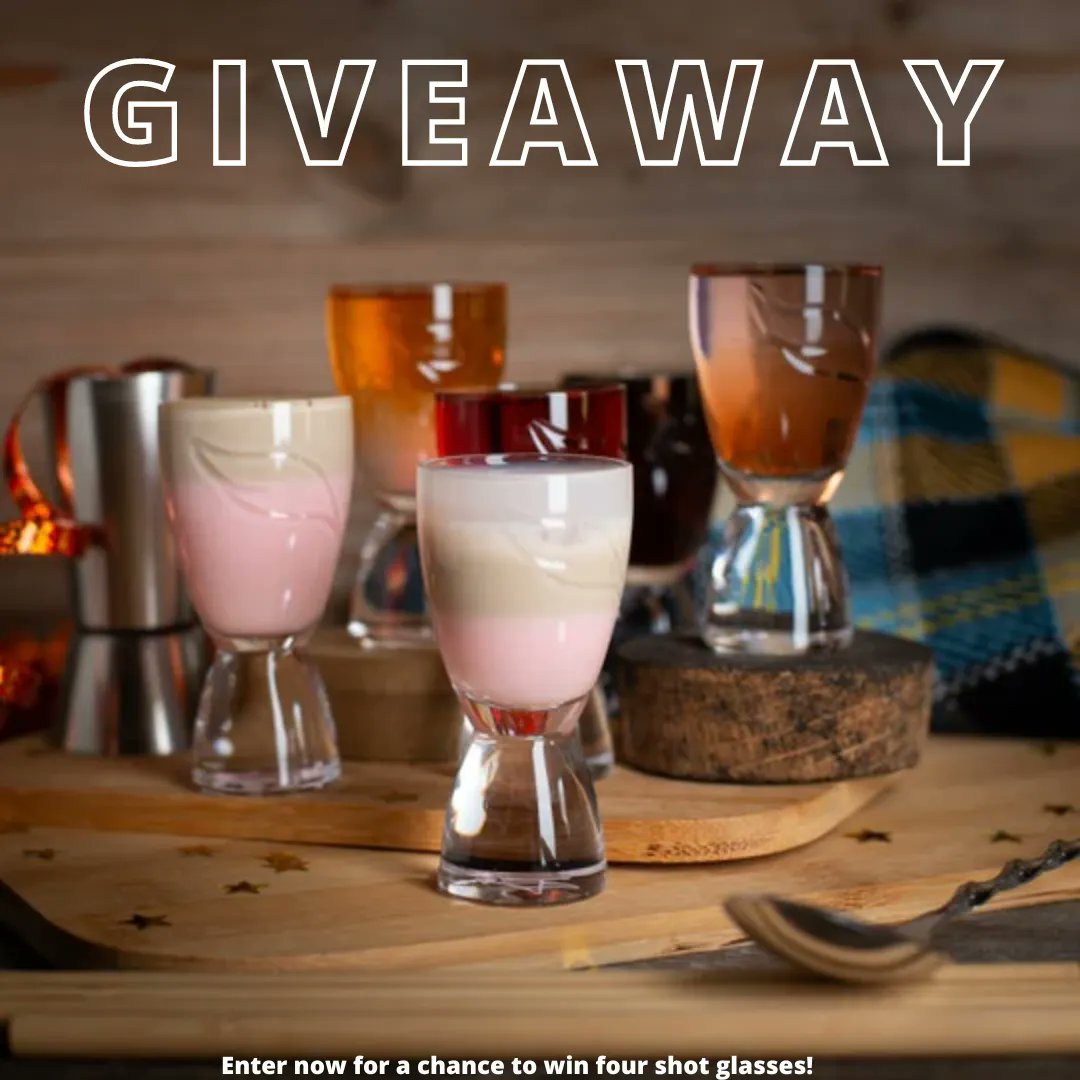 This weekend we are giving you a chance to win four of our incredible Shot Glasses!😍🔥

All you have to do is the following:

✨Like this post (and make sure you're following us)
✨Retweet this post
✨Tag a pal you'd take a shot with!

Best of luck to everyone🍀