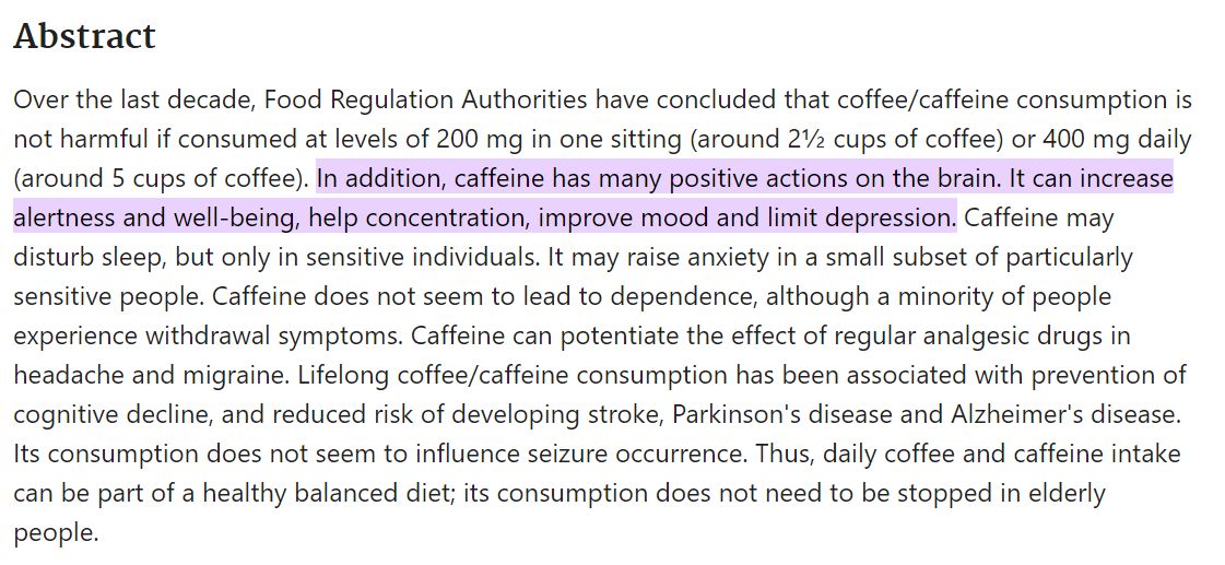 AdamSinger's tweet photo. Adderall and marijuana: wrecking dopaminergic pathways; neuropsychological decline 

Nicotine and coffee: neuroprotectant; sustainable energy

[note for annoying people: I do think all these should be legal and consenting adults free to choose] https://t.co/six5DugLz6
