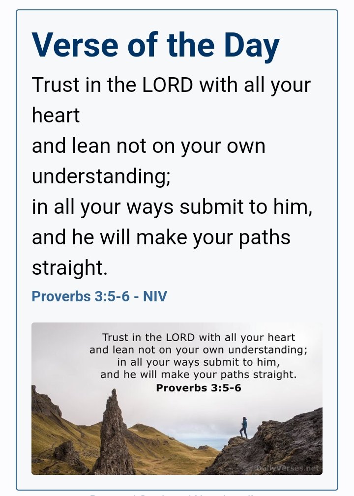 ItsFred_servant's tweet photo. Trust In The LORD. https://t.co/IpLoxn2sM0