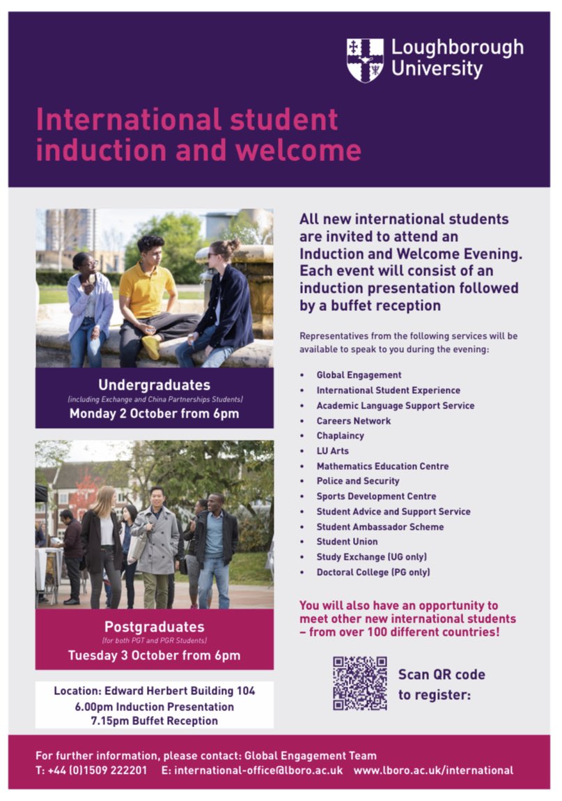 Doctoral Researcher Experience Board (@lboro_drexpb) on Twitter photo ๐ฃ๐ฃIf you are a new international PhD starter, please attend the induction and welcome event for PG students on 3rd Oct. from 6 PM at EHB. Use this link to register-> lboro.ac.uk/students/welcoโฆ <a href="/LboroDocCollege/">LboroDocCollege</a> ๐ฃ๐ฃIf you are a new international PhD starter, please attend the induction and welcome event for PG students on 3rd Oct. from 6 PM at EHB. Use this link to register-> lboro.ac.uk/students/welcoโฆ <a href="/LboroDocCollege/">LboroDocCollege</a>