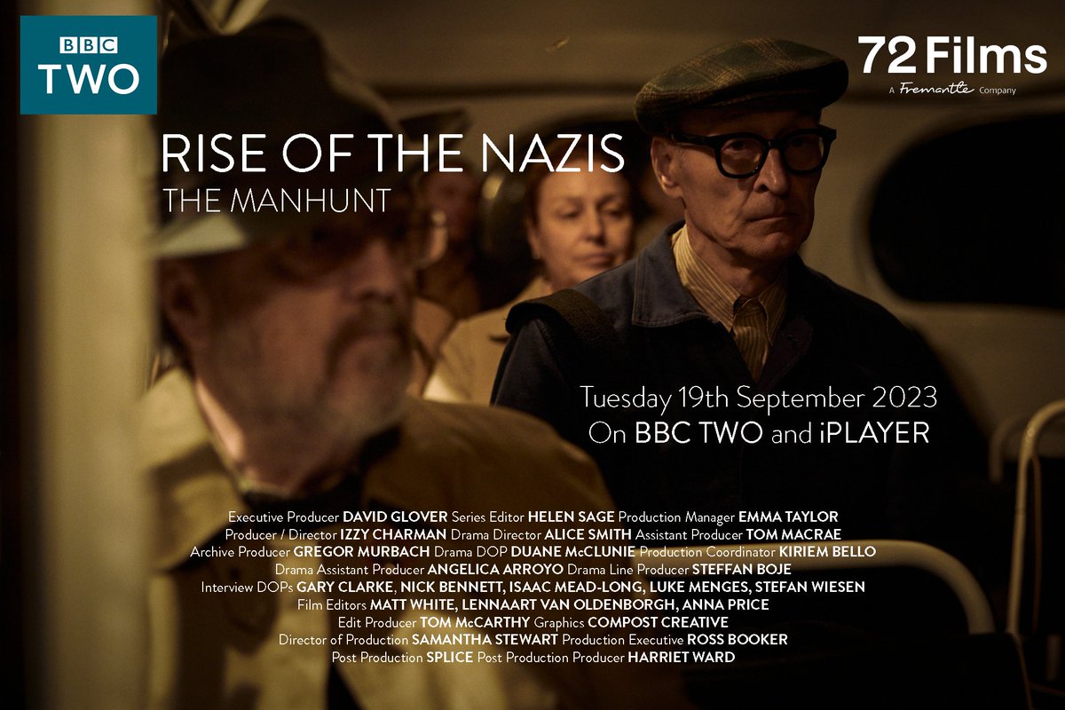 Congratulations to the ROTN Team for Season 4 of Rise of the Nazis – The Manhunt.

The show airs on BBC TWO every Tuesday at 9pm, from the 19th of September.