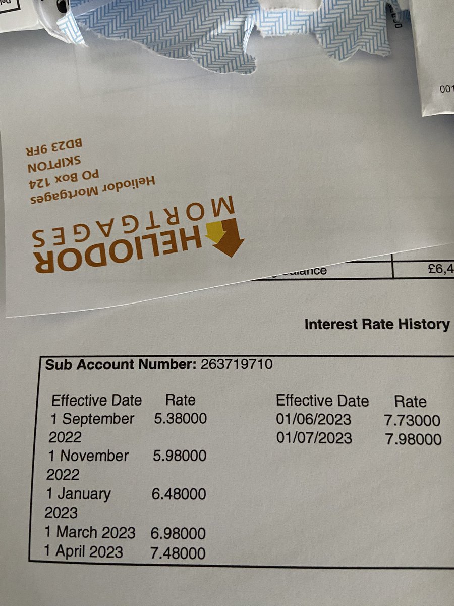 ecd80's tweet photo. @fca
What are you doing as a company to help mortgage prisoners ? This is my rate rises in a year from an inactive mortgage lender this is financial abuse  over 250.000 people trapped by these monthly rate rises who are told they can’t afford a cheaper mortgage https://t.co/lVWwSIT1v0
