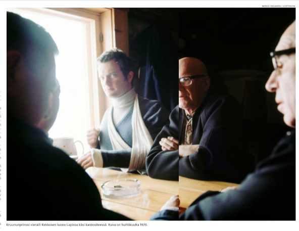 Huhtikuu 1970. Yritettiin viestiä, että Urkki katsoo vain itään, eikä ole kiinnostunut ruotsalaisten asioista. Ei oltu vielä niin eteviä photoshopissa.

#vitshuumoria