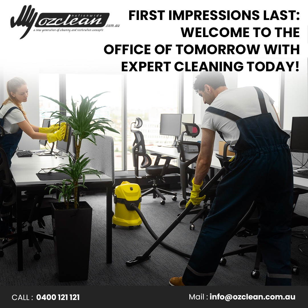 Step into the future with an office space that mirrors perfection at every glance. With Ozclean, make a lasting first impression that speaks volumes about your professionalism and attention to detail. 

Visit 👉 ozclean.com.au/brisbane/

#ozclean #firstimpressionslast