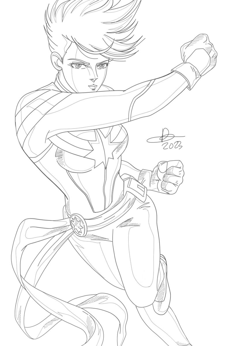 Damsartist1's tweet photo. #mcu #saintseiya #crossover #captainmarvel #arakistyle #brielarson #sketchbook #drawing #fanart #marvel #leschevaliersduzodiaque #dessin #pencil #fanart #comics #manga https://t.co/1Qm2yO6UjJ