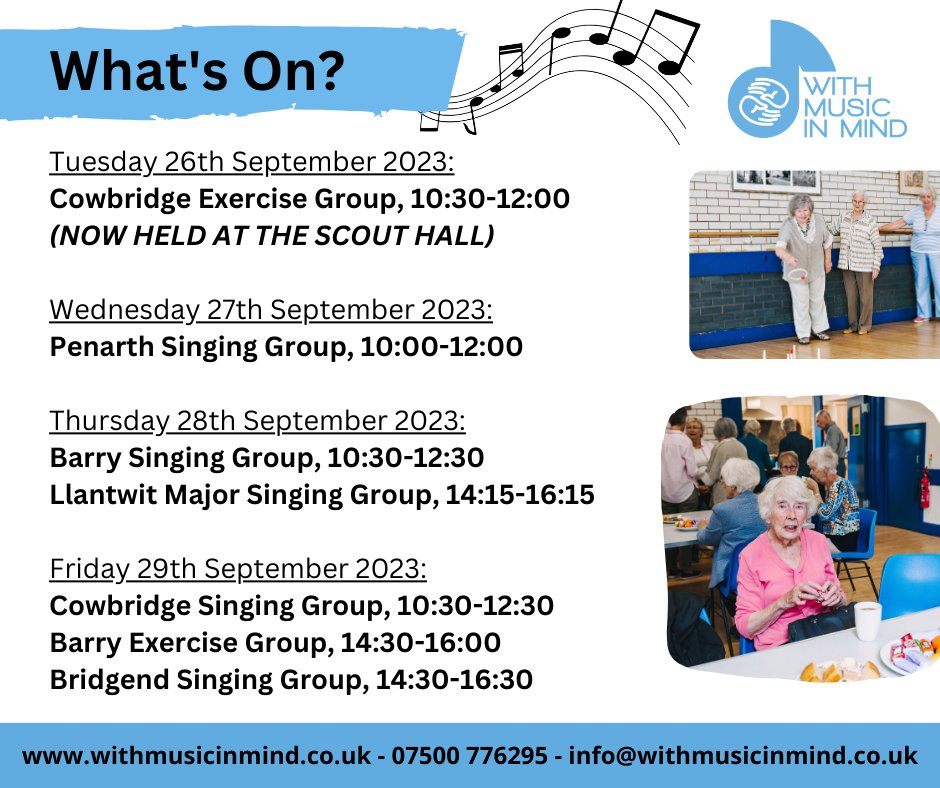 All our groups are running this week- why not bring along a friend?

Find out more here: withmusicinmind.co.uk