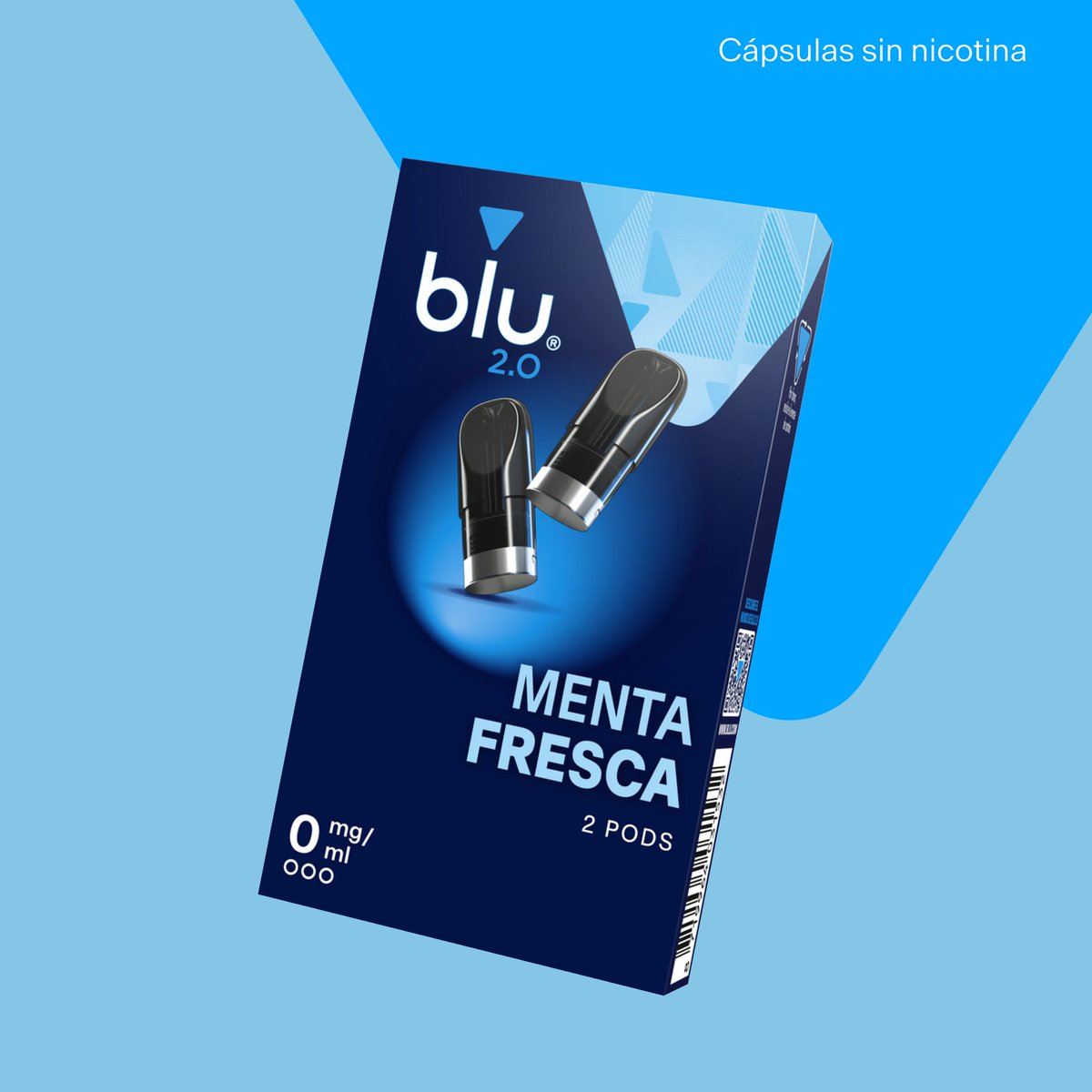 bluspain's tweet photo. ¿Calor? Mucho 🥵 ¿El mejor remedio? Nuestros pods Menta Fresca 🌬   Además, son 0% nicotina.  #Blu #vapeoSpain https://t.co/gECkZD8Zic