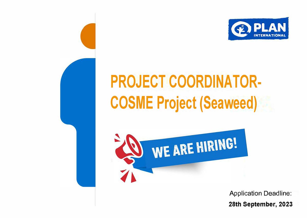 #IkoKaziKE 
We are inviting applications for the positions below:
📌Project Coordinator - Gender Equality &amp; Inclusion> bit.ly/45QOX20
📌Project Officer - Gender Equality &amp; Inclusion> bit.ly/45XlIdN
📌Project Coordinator, COSME (Seaweed)>bit.ly/3RovxwX