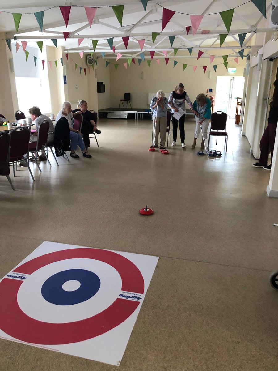 Our Llantwit group enjoyed trying out our indoor curling set earlier this month!