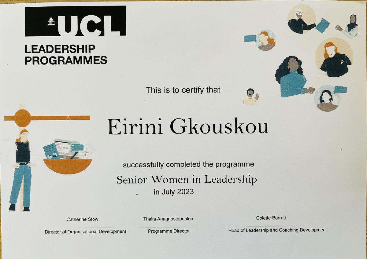 DrEiriniGkouskou (@eirinigkouskou) on Twitter photo Extremely excited that I received my certification today. I successfully completed the #UCL 'Senior Woman in Leadership' programme..thank you <a href="/OneillsusanDll/">Susan O'Neill</a> , <a href="/ruthiemacgee/">Ruth McGinity</a> & Thalia Anagnostopoulou for your continuous support! #weareIOE <a href="/IOE_London/">IOE, UCL's Faculty of Education & Society</a> <a href="/uclnews/">UCL News</a> #DLL Extremely excited that I received my certification today. I successfully completed the #UCL 'Senior Woman in Leadership' programme..thank you <a href="/OneillsusanDll/">Susan O'Neill</a> , <a href="/ruthiemacgee/">Ruth McGinity</a> & Thalia Anagnostopoulou for your continuous support! #weareIOE <a href="/IOE_London/">IOE, UCL's Faculty of Education & Society</a> <a href="/uclnews/">UCL News</a> #DLL