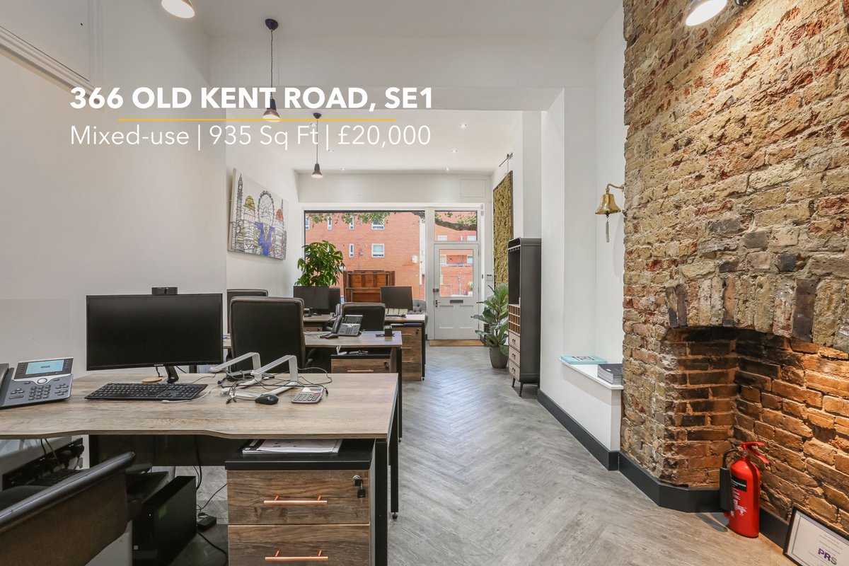 366 OLD KENT ROAD🏢 

A ground floor and basement of an early #victorianbuilding with all the benefits of a modern #office space!

📷 Approved for Class E planning permission - part of the Old Kent Road regeneration scheme.  

Available TO LET - bit.ly/3LmnzAC