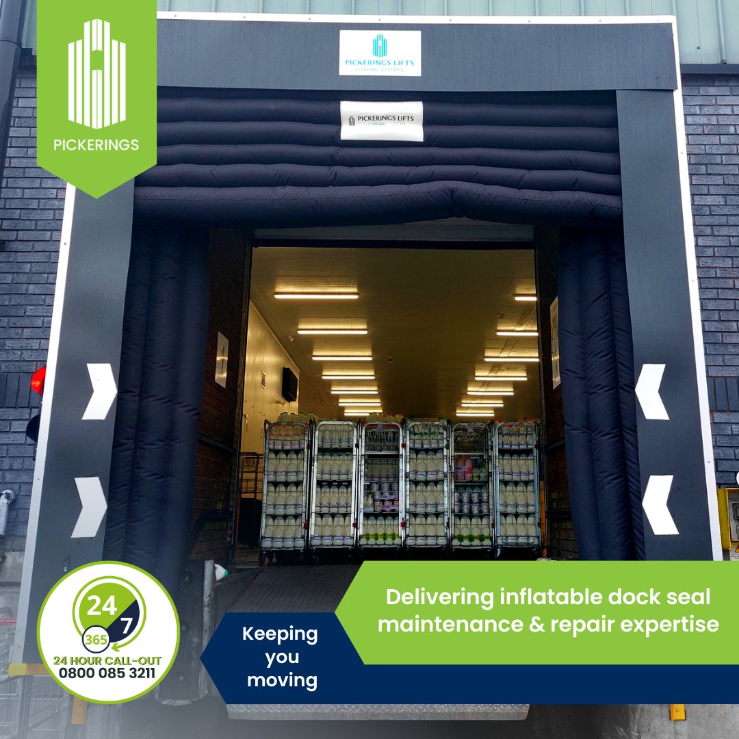 PickeringsLifts's tweet image. Your trusted partner for delivering inflatable dock seal, installation, maintenance and repair expertise.

For more information, please visit: ow.ly/RHgW50OZ3QS
or call: 0800 085 3211

#yourtrustedpartner #dockseal #inflatabledockseal #warehousing #logistics #warehouse