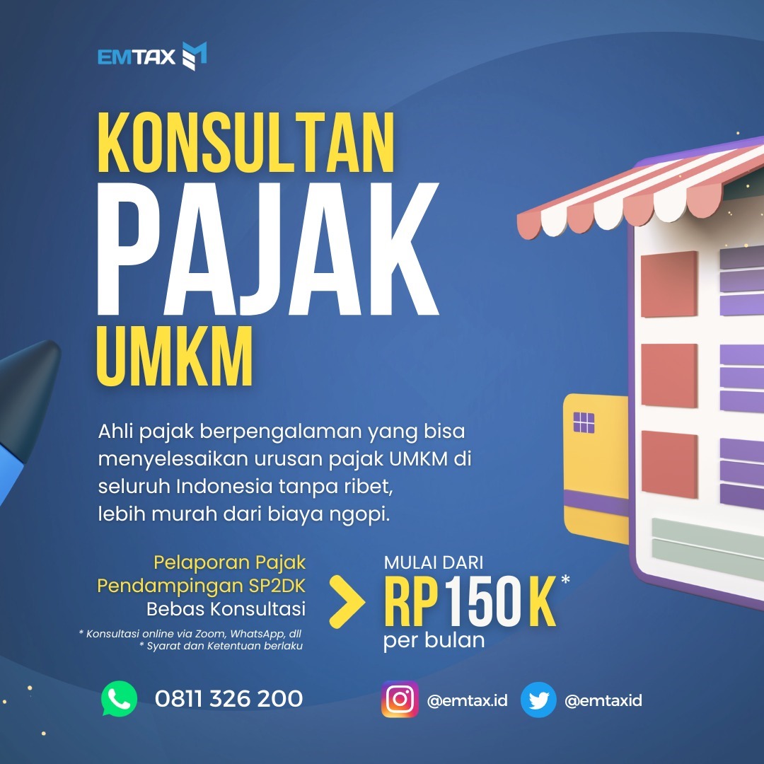 emtaxid's tweet photo. NGURUSIN PAJAK buat pelaku UMKM itu sering bikin ribet. Daripada nambah karyawan lagi, mendingan ini nih: NOW OPEN! Jasa Asistensi Pajak untuk UMKM.  Online via WhatsApp, Zoom, dll. Lamgsung WA aja nomor tertera. * S&amp;K Berlaku https://t.co/wglBNK0myH