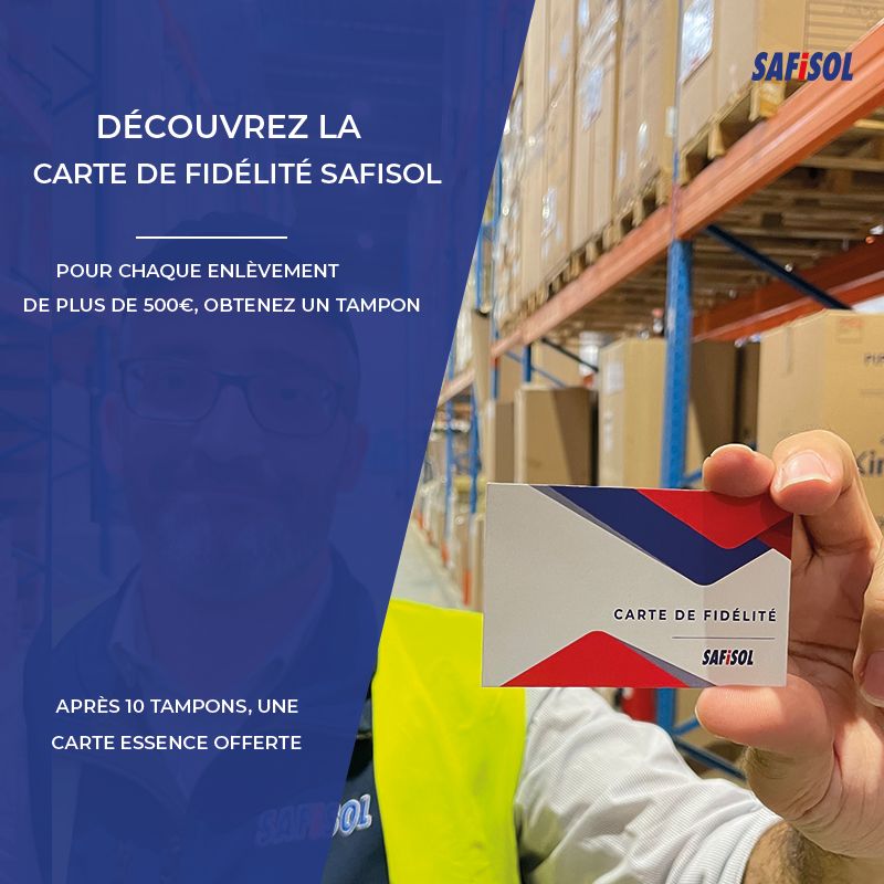 SafisolFrance's tweet photo. ✨Safisol lance son programme de fidélité :

🔎Pour chaque enlèvement de plus de 500 euros, obtenez un tampon sur votre carte de fidélité, après 10 tampons, gagnez une carte essence d'une valeur de 25 euros. 
#safisol #construction #programmedefidelite #btp #cadeau https://t.co/Z5BCJjv1Kk