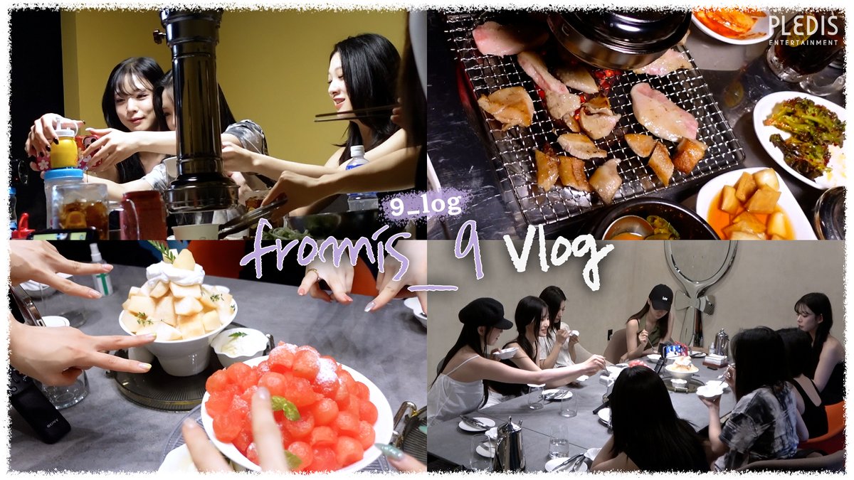 [📺#fromis_9] <9_log>
fromis_9 Vlog - 멤버들 이번 활동 고생했어🫶 단체 회식 비하인드🍖🍧

🖇️
youtu.be/idRHvXTIeTc

#프로미스나인 #9_log
#Unlock_My_World
#menow