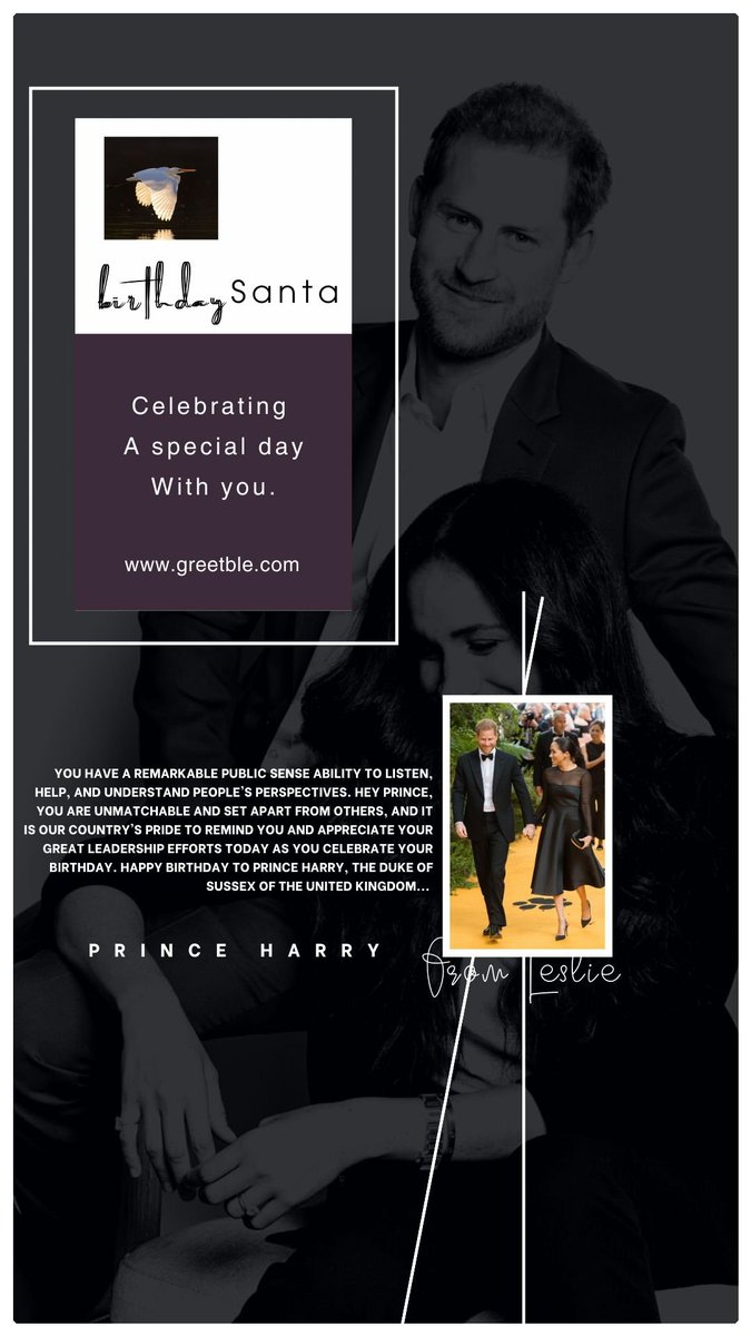 GreetbleLtd's tweet photo. HAPPY BIRTHDAY ππ₯³πππππΎ
FROM
https://t.co/iKm0GcAAlO
https://t.co/gNWilikzxq
#PrinceHarry
#PrinceHarryandMeghan
#DukeofSussex
#Greetble https://t.co/dhdXu2TUvH