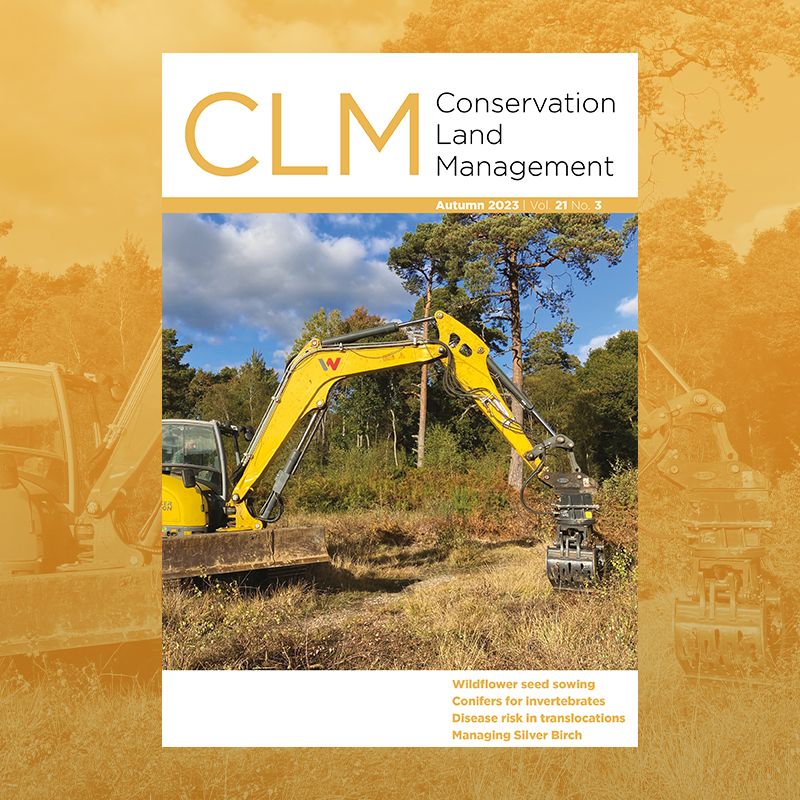 The Autumn issue is now out! Featuring the management of conifers for saproxylic invertebrates, the pros and cons of wildflower seed sowing, disease risk in conservation translocations, and much more... To subscribe, visit conservationlandmanagement.co.uk/site/subscribe