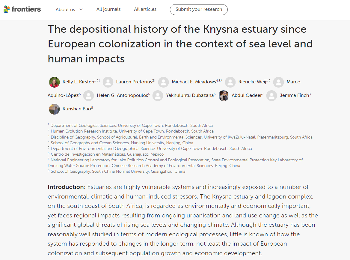 How has European colonisation impacted environmental systems like estuaries? 

#Research from HERI asks this question for the Knysna basin in #SouthAfrica - revealing modification from human activities since the arrival of colonial settlers.

Read more: bit.ly/3RowbdR