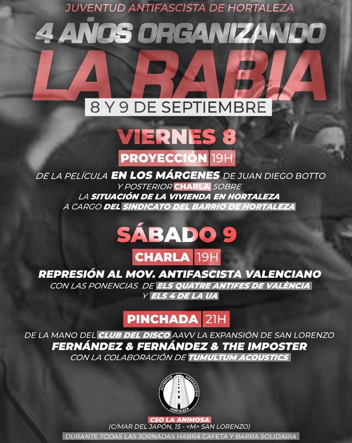 Empezamos la temporada en <a href="/Radio_Enlace/">Radio Enlace</a> entrevistando a las compañeras de <a href="/JAHortaleza/">Juventud Antifascista de Hortaleza</a>
para promover las actividades del 4º aniversario en
<a href="/CSOLaAnimosa/">CSO La Animosa</a>
👇 go.ivoox.com/rf/115672371