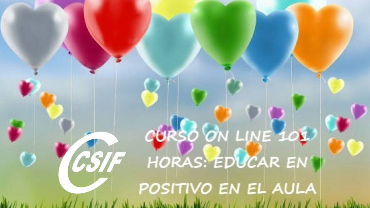 📌📌¡CURSO ON LINE! "Educar en positivo en el aula" (101 horas), "campuseducacion.csif.es"

📅📆Próxima convocatoria: inicio el 1 de octubre de 2023 (convocatorias mensuales).

📌 Más Información 👇👇 📲📲📲
csif.es/contenido/cast…
