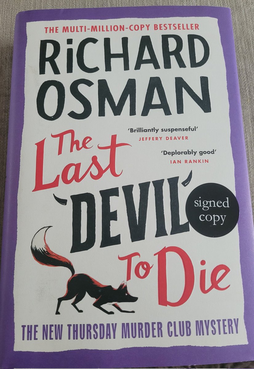 It's arrived. I may be mia for a while 😊
#TheLastDevilToDie