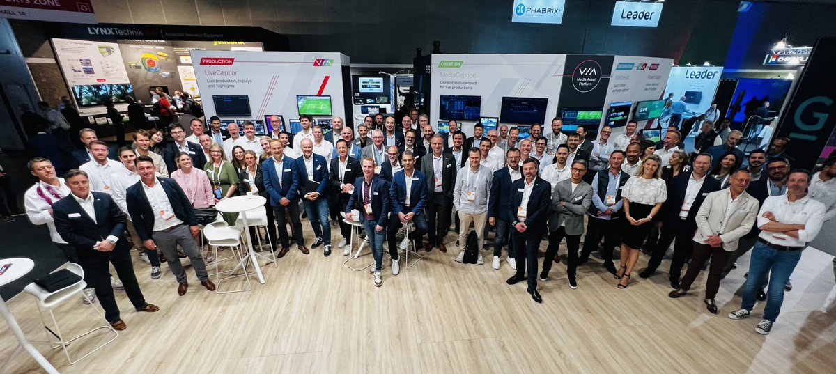 The team is ready, come and say hi! #EVSforLive #IBC2023