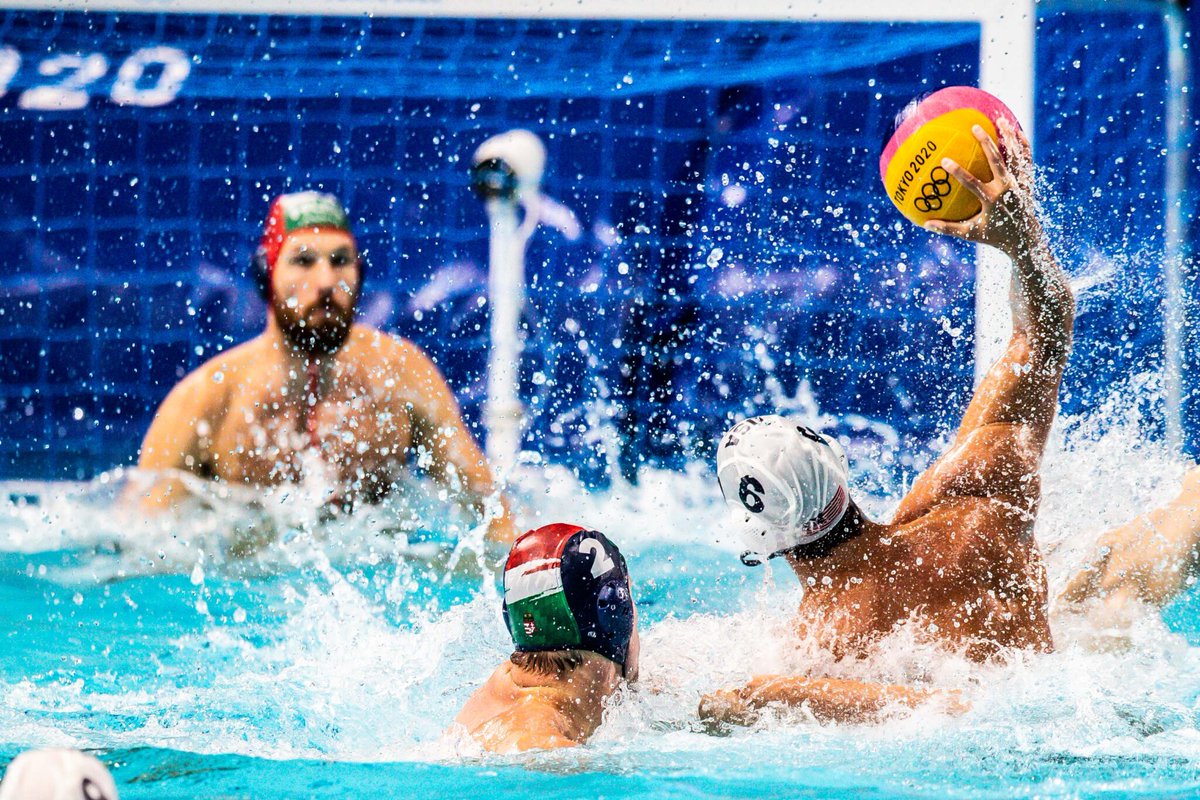🤽‍♂️ Water polo might sound calm, but it's one of the toughest sports out there. 

🏊 Players can't touch the bottom of the pool and often swim up to 3 miles during a single match. 

Talk about a wet and wild workout!