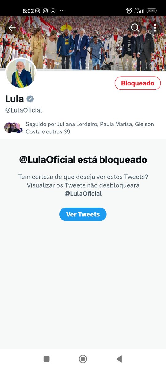 wilsoncaetano42's tweet image. #facasuaparte #lulabloqueado