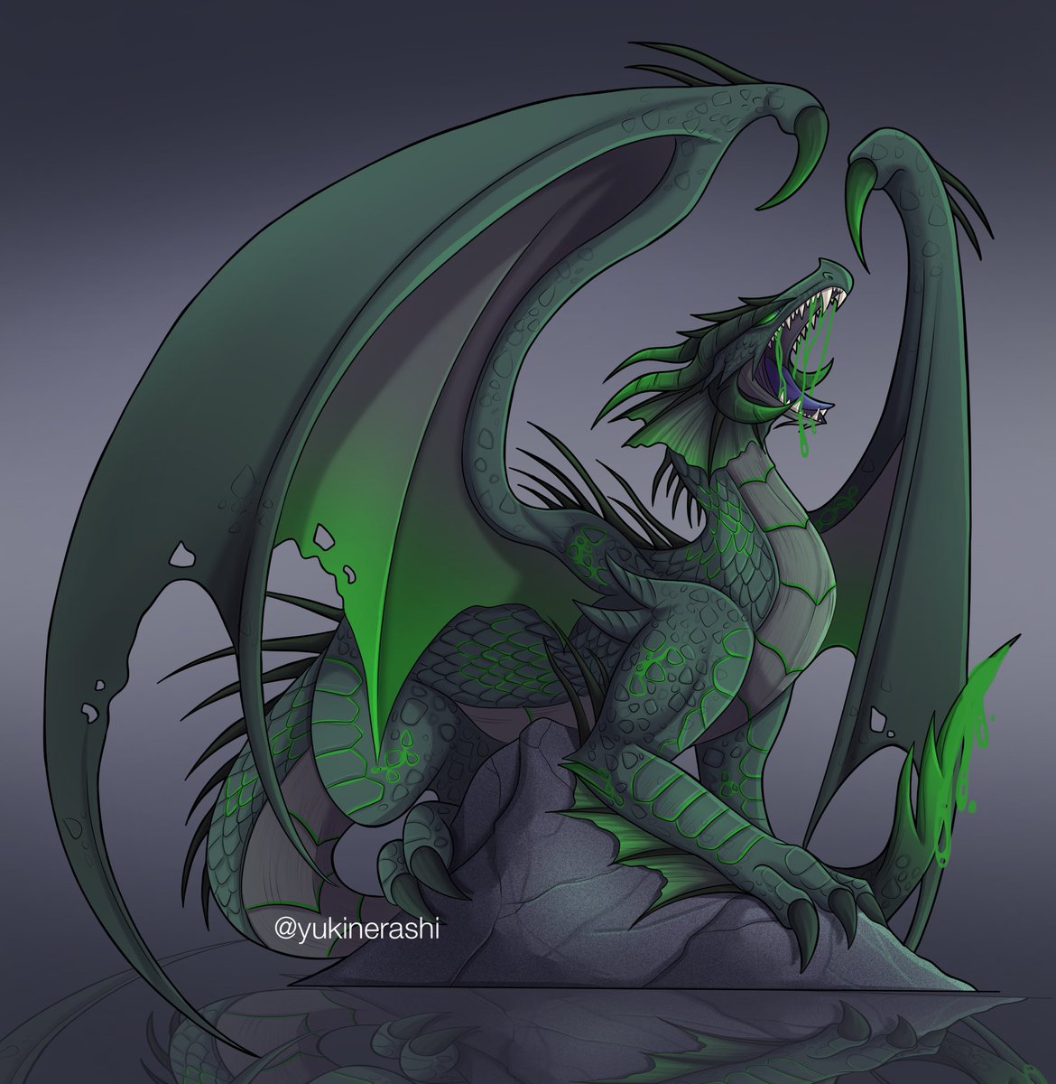 yukinerashi's tweet image. Poison dragon 🐉 
Open adoptable for this design for USD60 (dm me for more info ✍️) 
#dragon #dragonart #dragondesign #dragondrawing #adoptable #adopt #drawing #art #digitalart #openadoptable #openadopt