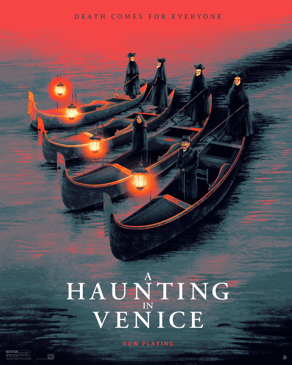 New official poster for A Haunting in Venice @20thcenturystudios ! Really looking forward to seeing this one. An adaptation of Agatha Christie’s Hallowe’en Party. Thanks @theposterposse for the gig 🕯️