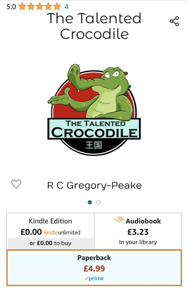rcgpeake's tweet photo. Currently a free download #Amazon #Kindle #ebook #crocodile #free

https://t.co/CdTSoO0Tv3 https://t.co/QGXuEGfIeJ