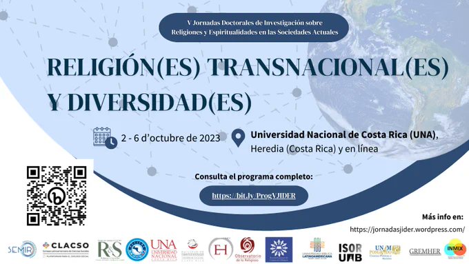 isor_uab's tweet photo. 📢En unos días tendrán lugar las V Jornadas doctorales sobre espiritualidad y religión 

🗓️En este enlace podéis ver el programa completo 👉 https://t.co/6zY8Udza1i

cc @_CLACSO @GT_Religiones @ReligionSEMIR @_recifre @ObservatReligio @PosgradPolitica
@GremherUB @InmixUab https://t.co/9teiPiL3F2