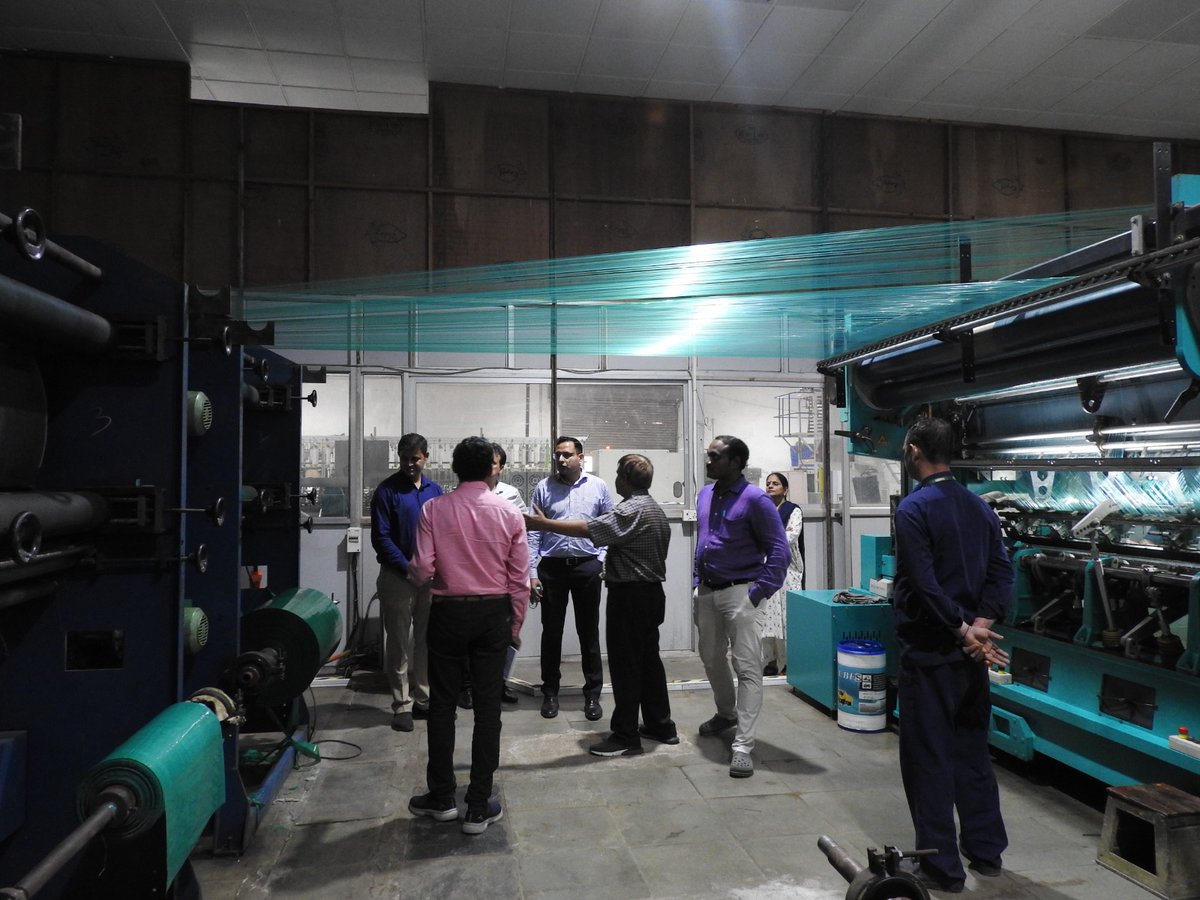 sasmira1950's tweet photo. Thrilled to welcome Shri Prashant Kumar Meena, JMD, NTTM, to SASMIRA on 11thSep23! We showcased our R&amp;D prowess, product development&amp;testing facilities. Stimulating discussions with industry and startups set the stage for future collaborations. #TextileInnovation #NTTM #SASMIRA https://t.co/rZfs64bOln