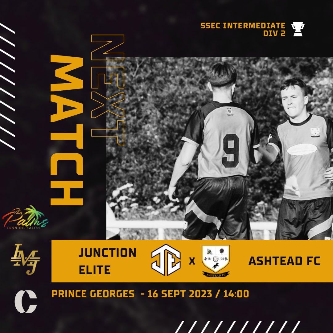 We go again to prove a point Vs Junction Elite.

🗓️ Saturday 16th September
⏰ 14:00 KO
📍 Prince George’s Playing Fields, SW20 9DY

UP THE AS 🍻