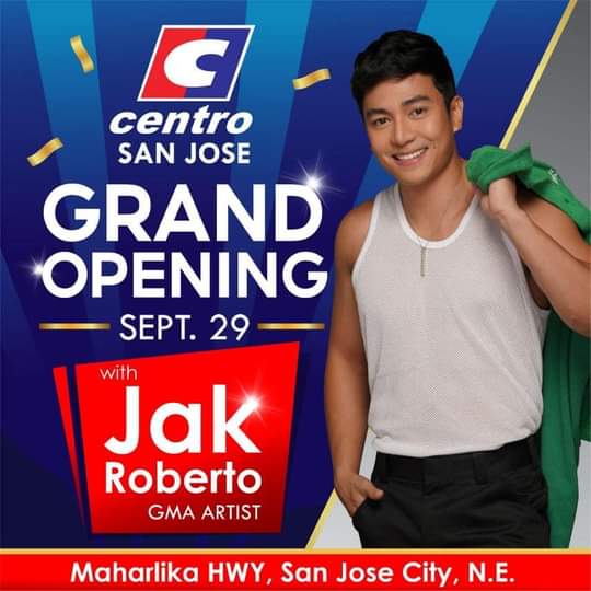 Catch Jak Roberto in Centro San Jose Grand Opening this coming Sept 29, 2023! See you there! 😊
#AKNPModelYarn #MDStranded #TMHSwindle #MSKMDisguise #RBTheBlameGame #JirisanAccomplice