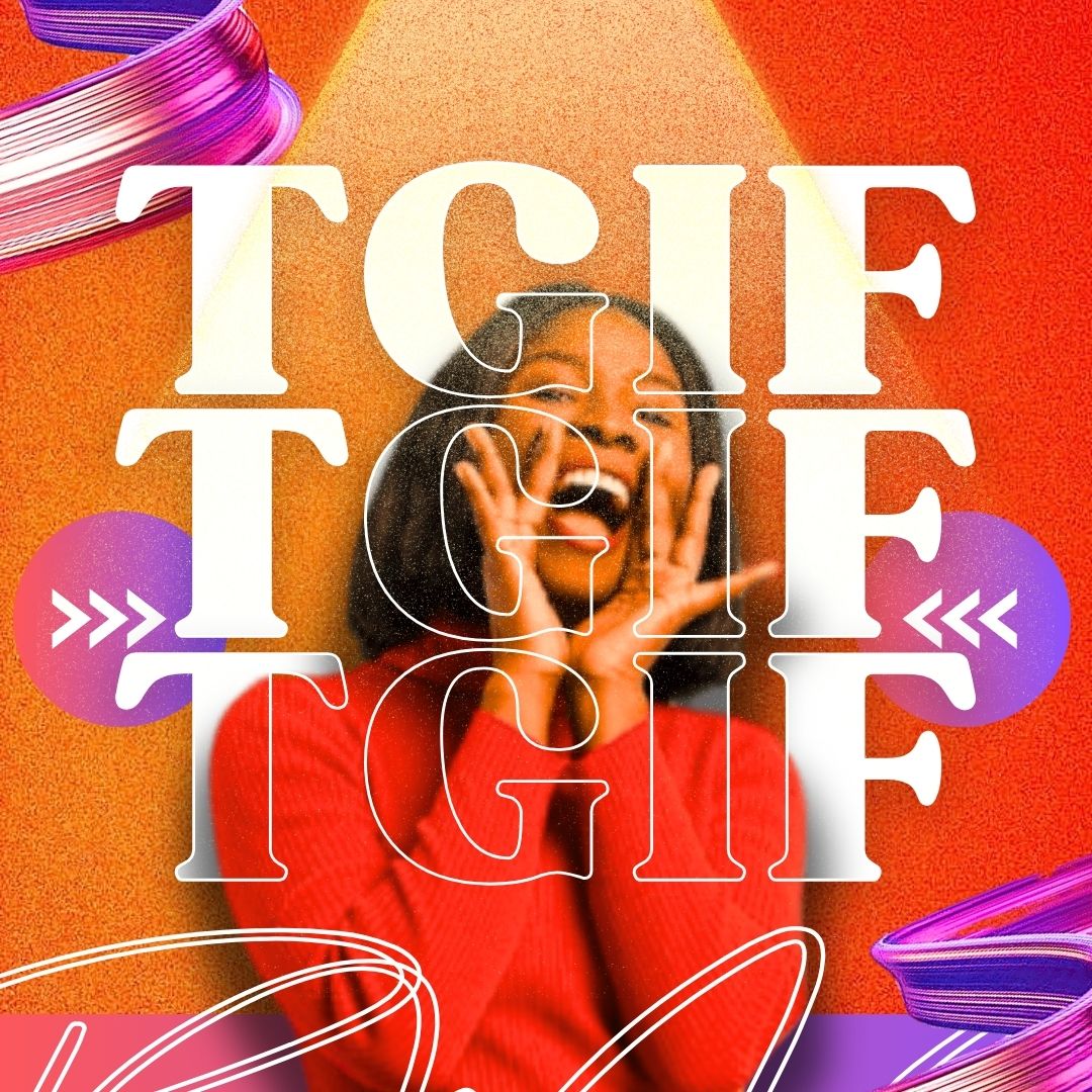 TGIF.
THANK GOD IT'S FRIDAY.
#tgif #bestmoments #gooddesigns #catchyflyers #simpledesigns #fridays #sparks__explicit