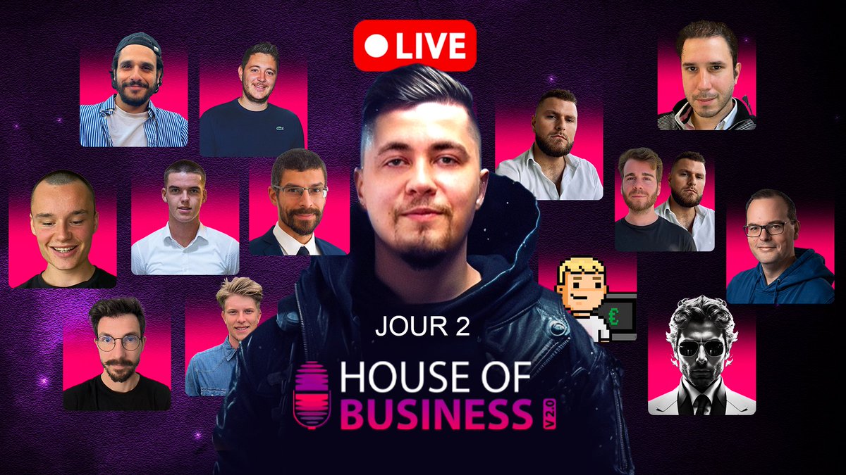 WoodsDolls's tweet photo. 🔴 HOUSE OF BUSINESS 🔴

JOUR n°2 de conférence 100% gratuite :

👉 SEO, Edition de sites, Automatisation et bien plus encore… 🚀

▶️ Lien Twitch : https://t.co/YjKmCKk37I
▶️ Lien Youtube : https://t.co/vuvPvbT5v3

Spoil : Cette journée va être incroyable 🧵 https://t.co/SnqPQaL65k